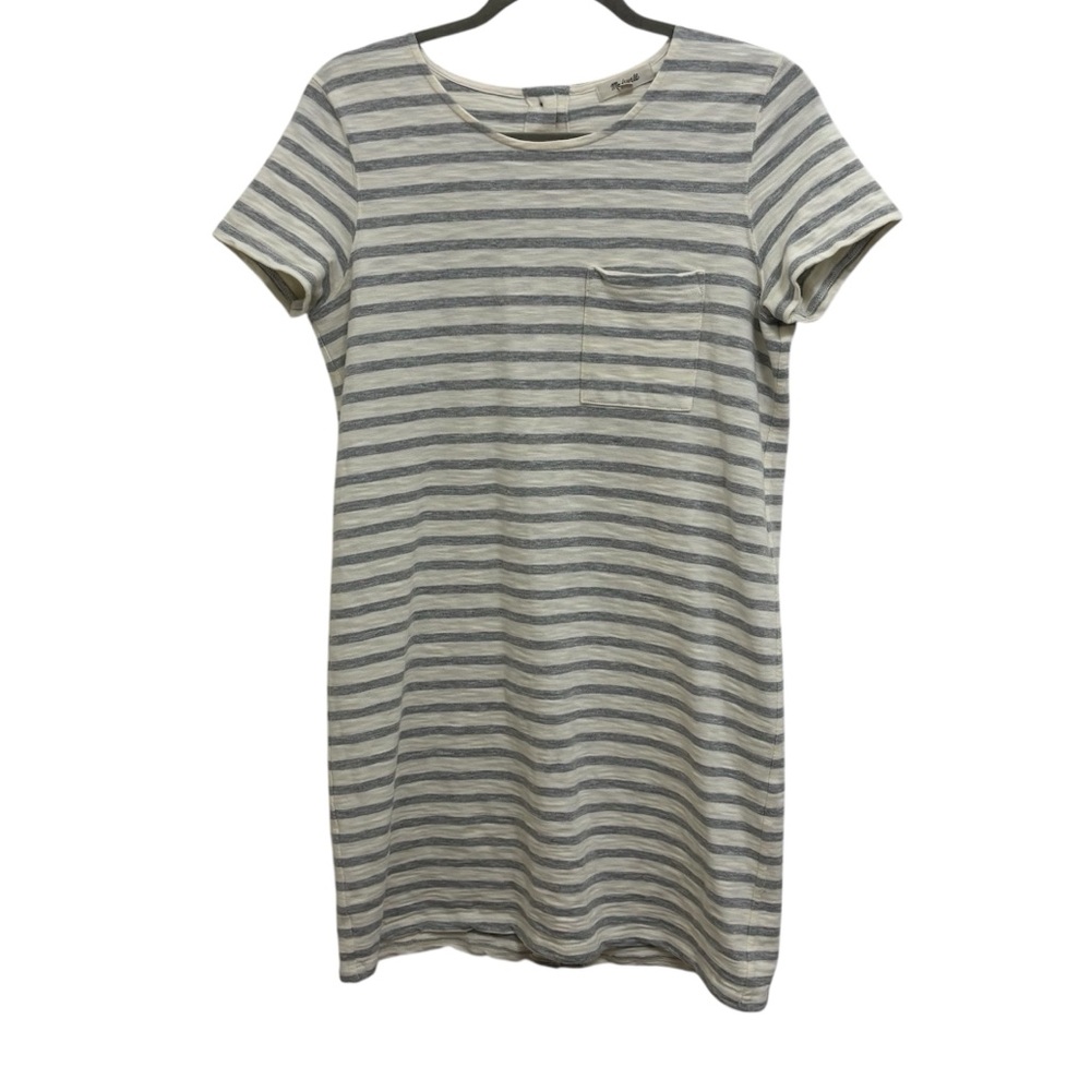Madewell Striped T-shirt Dress - Picture 3 of 10